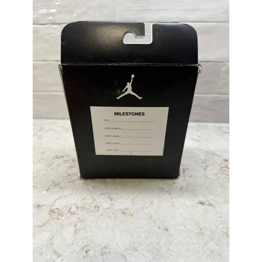Nike Sky Jordan 1 Crib Bootie Black Varsity Red White‎  Size 3C New, NWOT